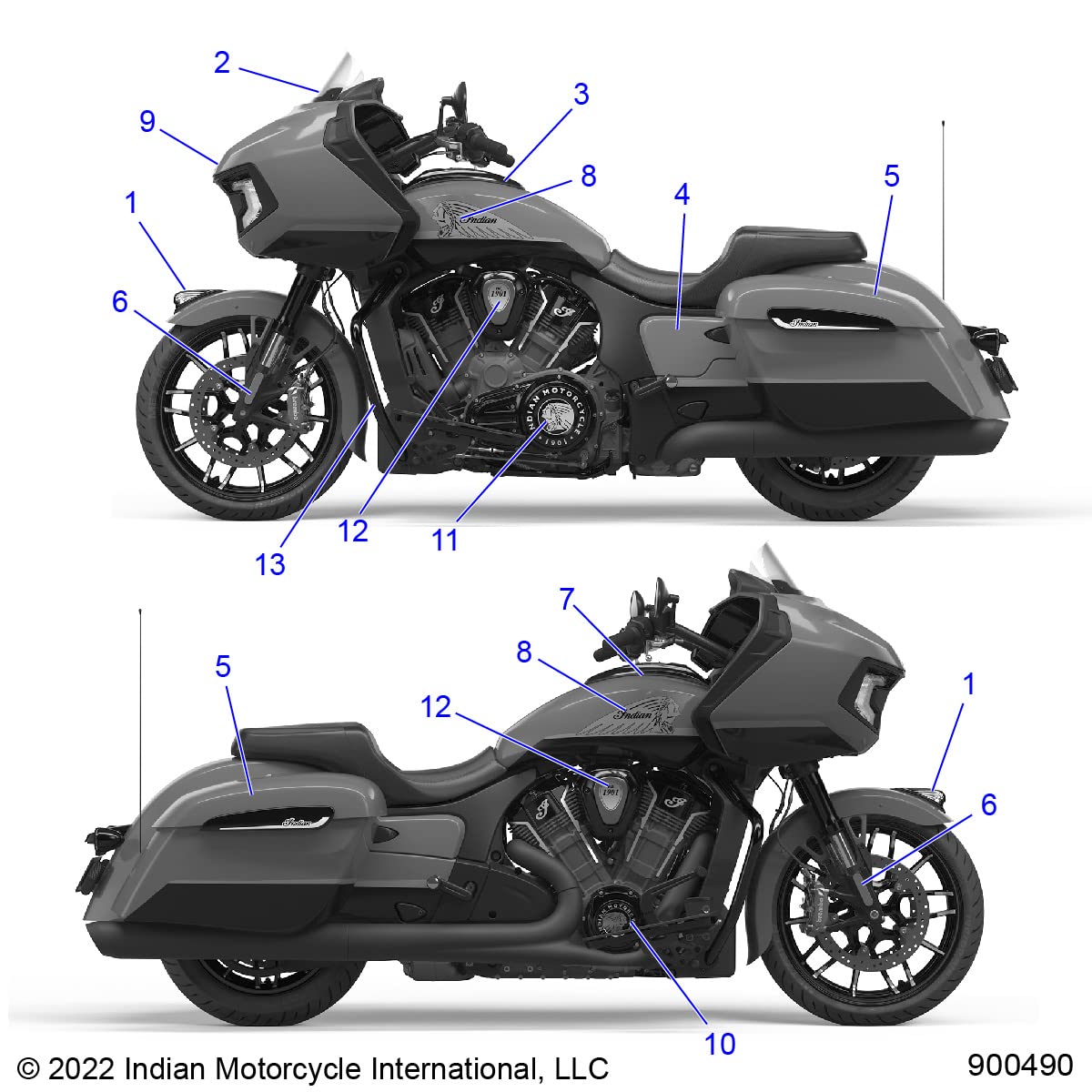 Amazon.com: Indian Motorcycle Gas Tank Decals, RH Headdress